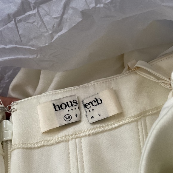 House of CB CHARMAINE IVORY CORSET MAXI DRESS white XS NWOT - Picture 12 of 13